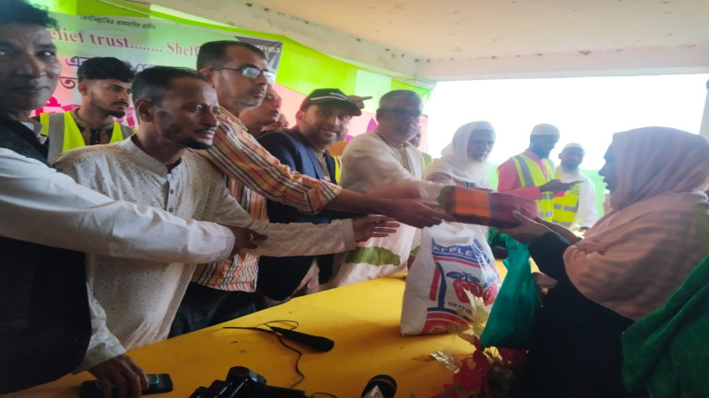 দিরাইয়ে যুক্তরাজ্য ইউনিভার্সেল রিলিফ ট্রাস্টের সহযোগিতায় সুব