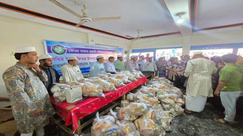 গোয়াইনঘাটে অসহায়দের মাঝে কোওরবাজার প্রবাসী পরিষদের ঈদসামগ্রী