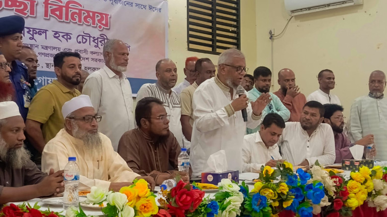 গোয়াইনঘাটে সুধীজন ও কর্মকর্তাদের সাথে মন্ত্রী আরিফুল হক চৌধু