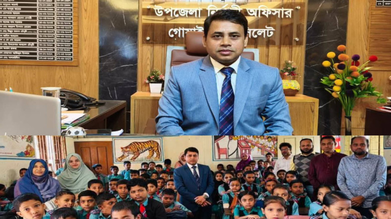 জেলা পর্যায়ে শ্রেষ্ঠ ইউএনও নির্বাচিত হলেন গোয়াইনঘাটের রতন কুমার অধিকারী