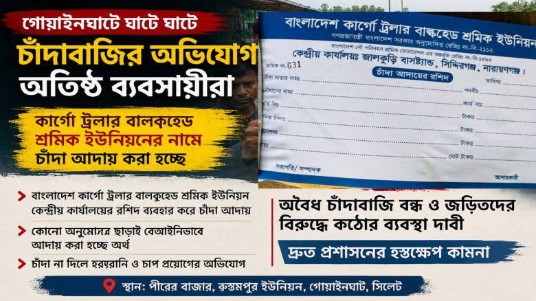 কার্গো ট্রলার বাল্কহেড শ্রমিক ইউনিয়নের নামে চাঁদা আদায়, প্রশ