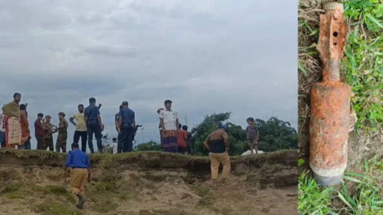 গোয়াইনঘাটে পরিত্যক্ত মর্টার শেল উদ্ধার, সেনাবাহিনীর মাধ্যমে 