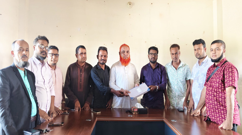 গোয়াইনঘাট প্রেসক্লাবের নতুন কমিটির দায়িত্ব গ্রহণ